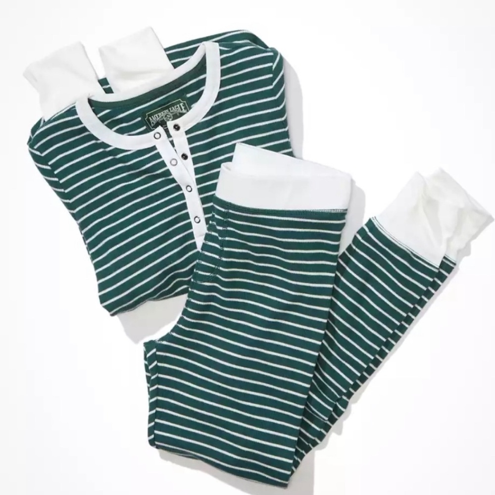AMERICAN EAGLE women’s waffle PJ set